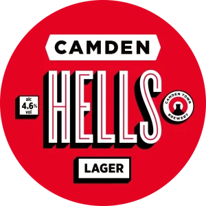 Camden Hells Lager Tap Badge