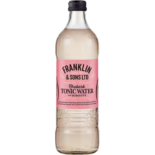 Franklin And Sons Rhubarb Tonic Water with Hibiscus