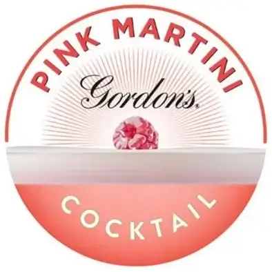 Gordons Pink Martini Cocktail