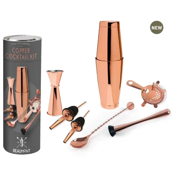 Cocktail Kit 8 Piece Copper