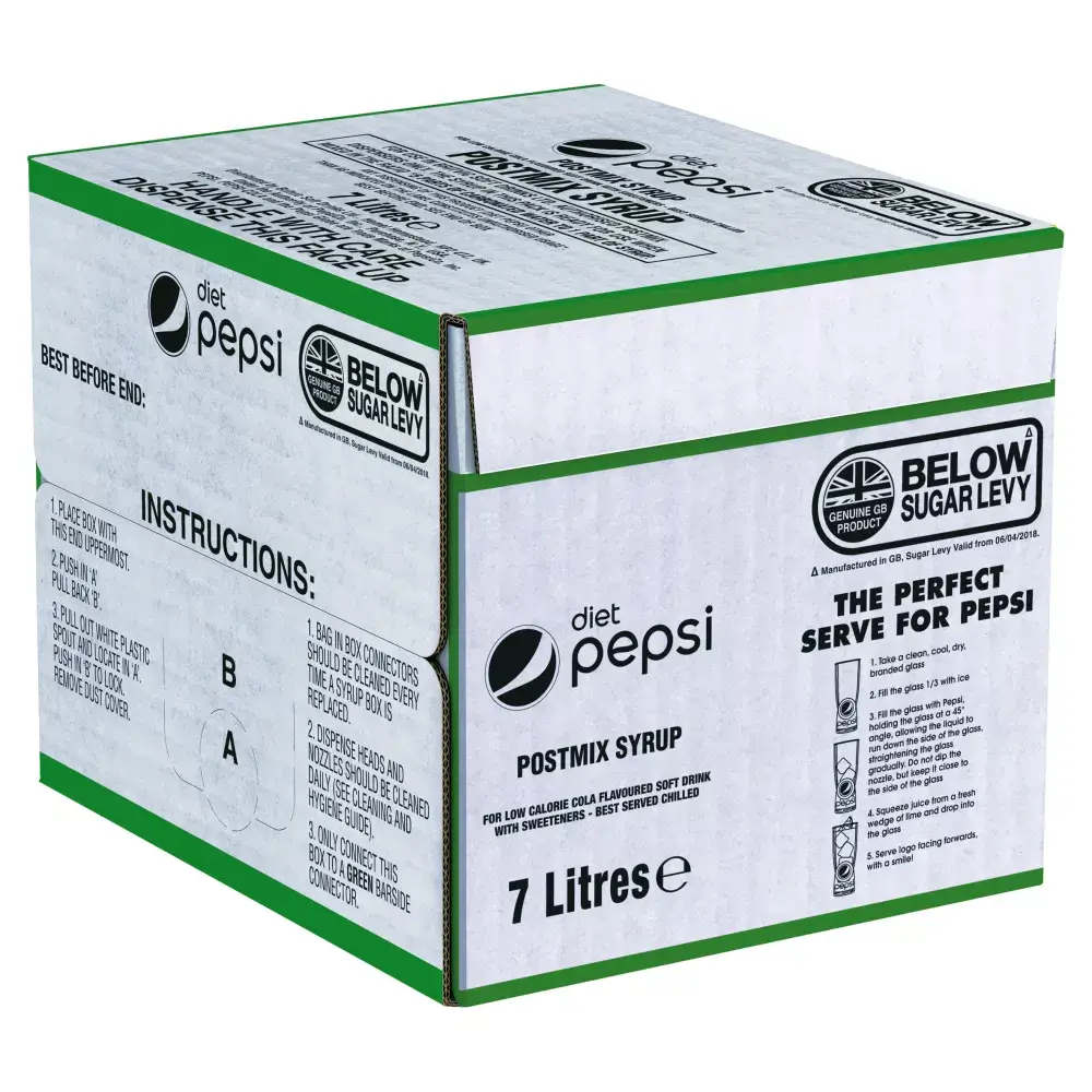Diet_Pepsi_Cola_Postmix_Syrup_Bag_in_Box_7L