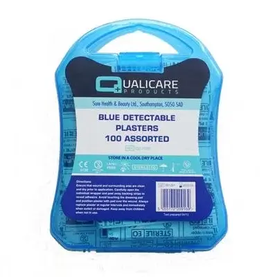 Plaster – Assorted – Blue – Detectable x 100