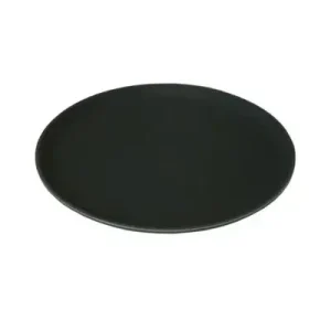Tray Black Round 11″ Non Slip