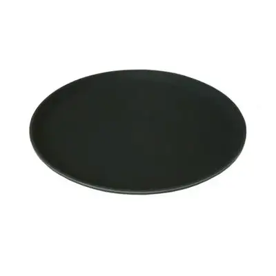Tray Black Round 11″ Non Slip