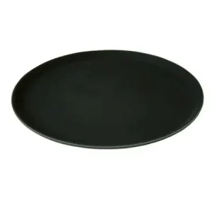 Tray Black Round 14″ Non Slip Round